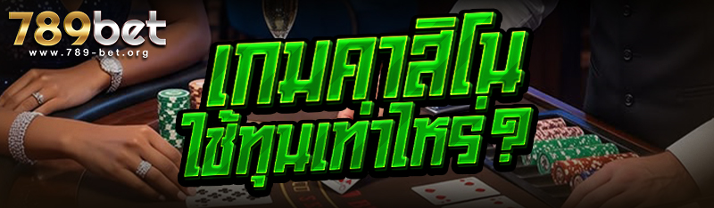 เกมคาสิโน ใช้ทุนเท่าไหร่?