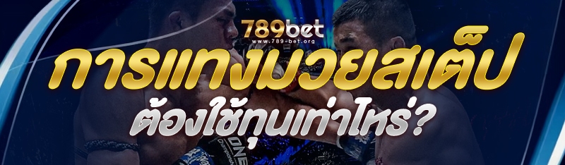 การแทงมวยสเต็ป ต้องใช้ทุนเท่าไหร่?